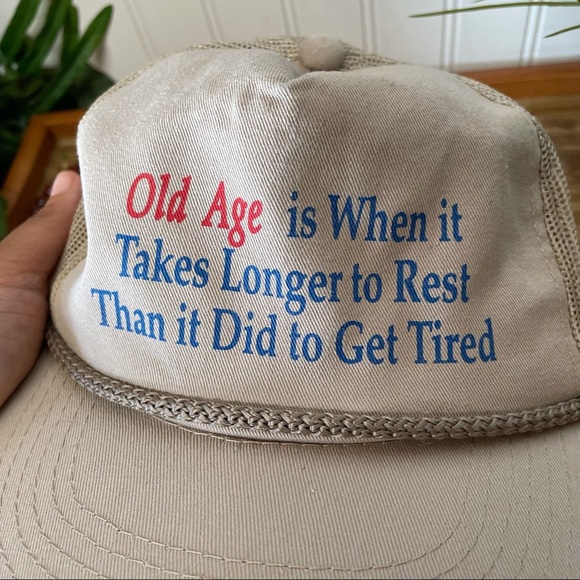 Funny Old Age Trucker Hat - Picture 2 of 3